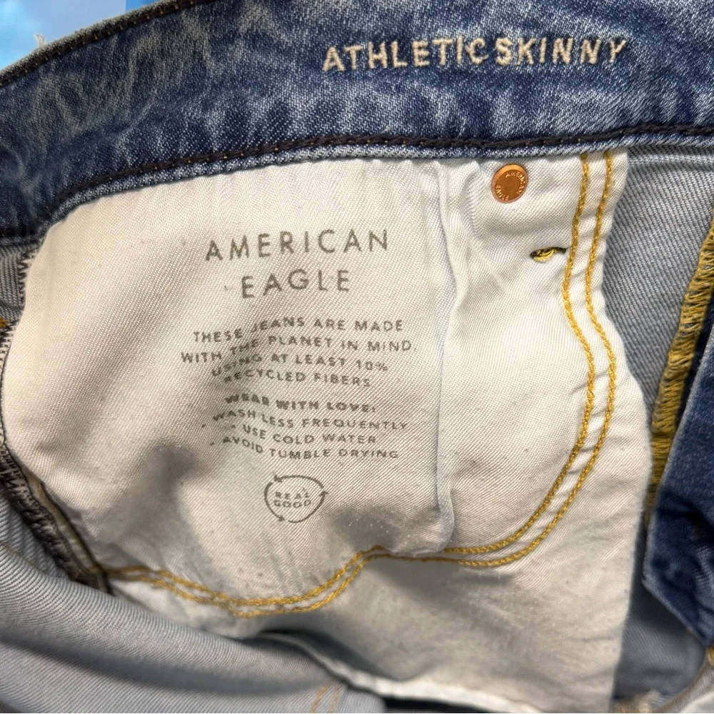 American Eagle Outfitters Men’s AE AirFlex+ Skinny Jeans 36x30 Blue High Stretch